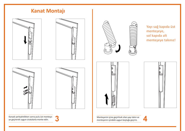 Yangın Kapısı Kanat Montajı
