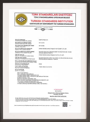 TSE Relevance Certificate