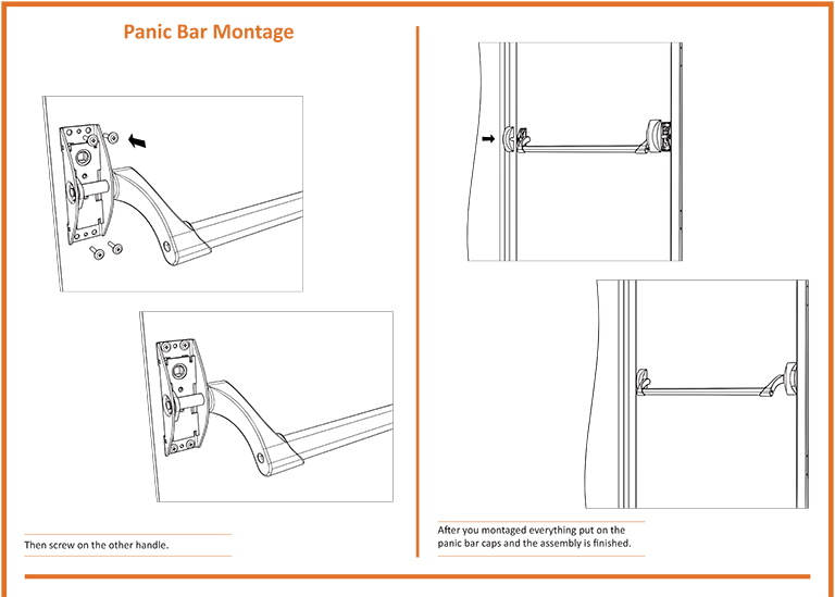 Fire Door Panic Bar Montage